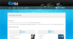 Desktop Screenshot of corra.com.au