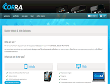 Tablet Screenshot of corra.com.au