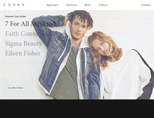 Tablet Screenshot of corra.com